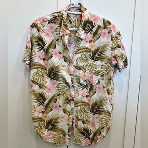 Floral print button up shirt
